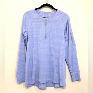 Athleta Pacifica Quarter Zip Long Sleeve Athletic Shirt Purple Women’s Size XL‎